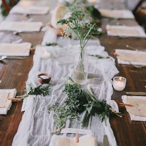Cheesecloth Wedding Decor