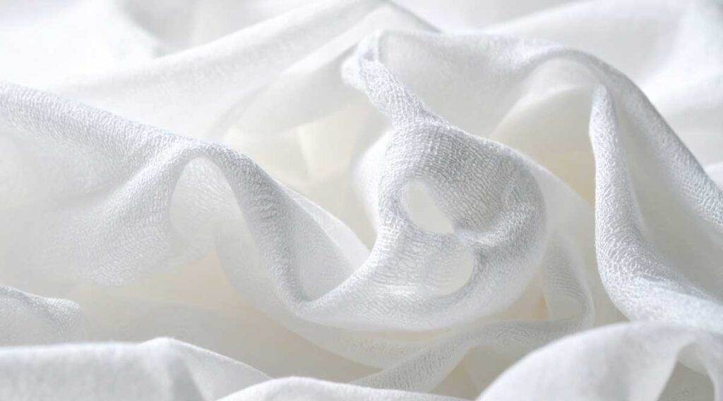 close up of loose weave grade 10 cheesecloth